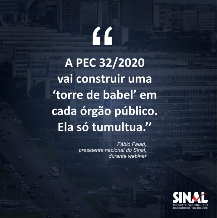 Em webinar, lideranças apontam prejuízos da reforma administrativa