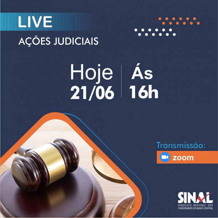 É hoje! Ações judiciais serão temas de reunião logo mais, às 16h