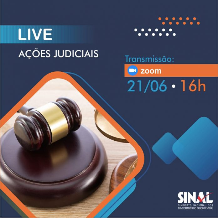 Ações judiciais: Sinal convida filiados para reunião virtual na próxima segunda-feira, 21, às 16h