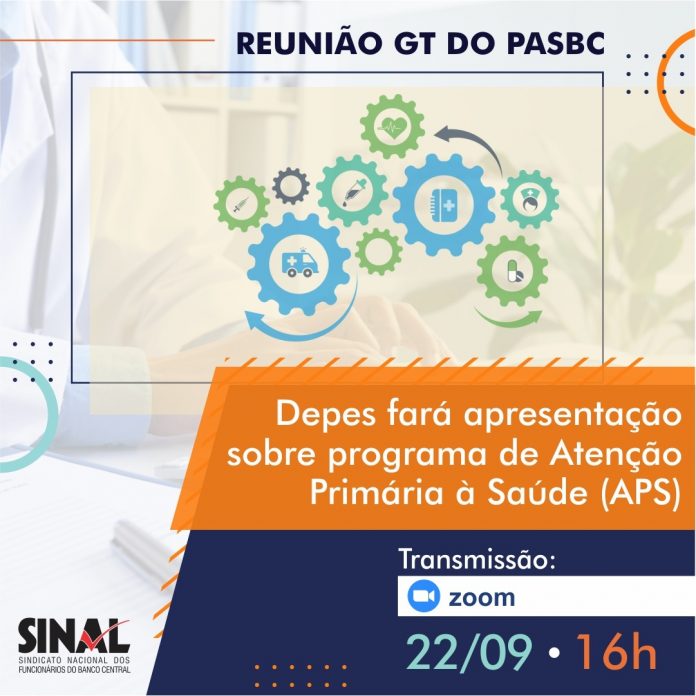 Atenção Primária à Saúde será tema de reunião do Grupo de Trabalho do PASBC; participe!