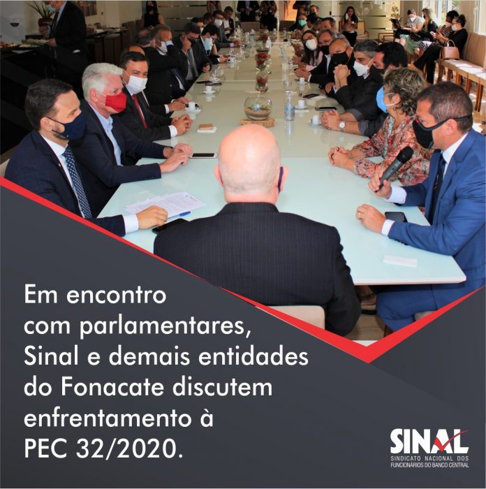 Em encontro com parlamentares, Sinal e demais entidades do Fonacate discutem enfrentamento à PEC 32/2020