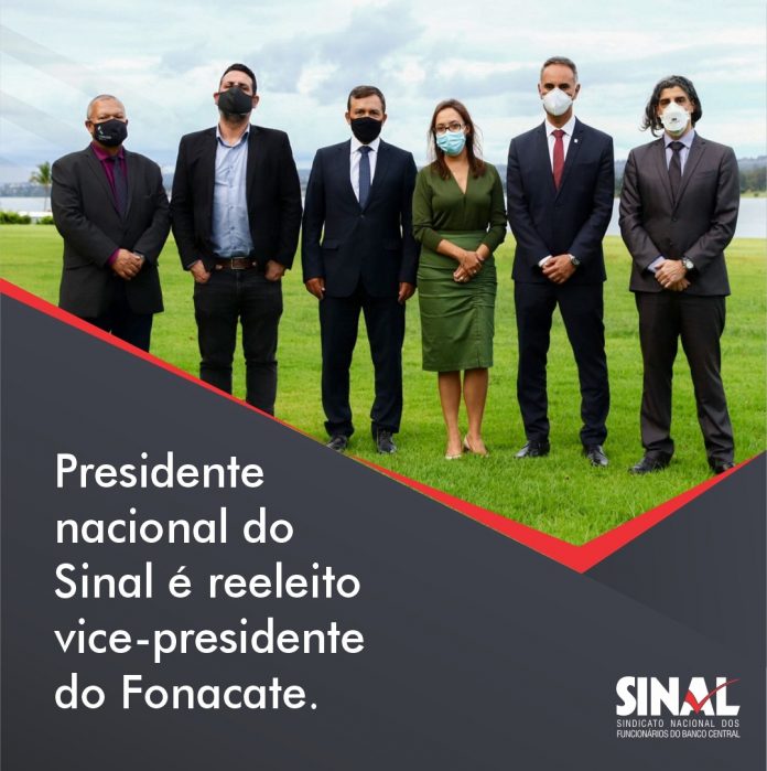 Presidente nacional do Sinal é reeleito vice-presidente do Fonacate