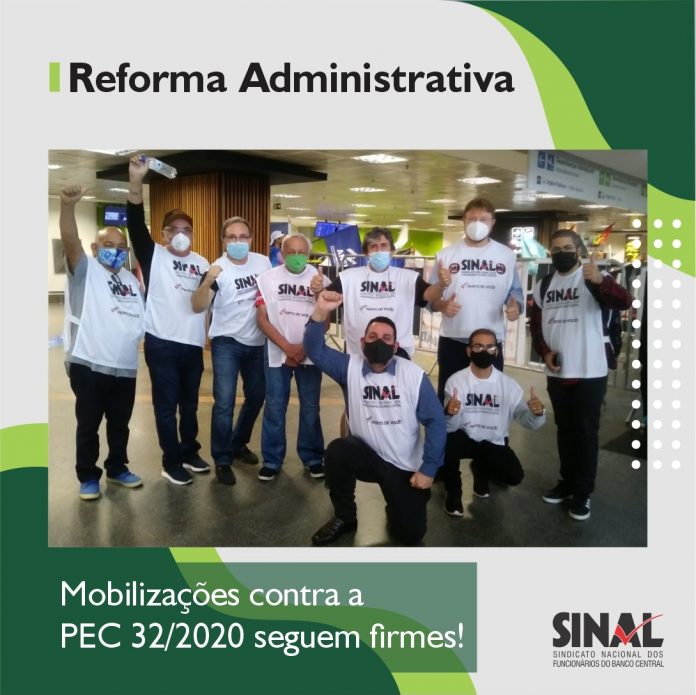 Atos nos aeroportos abrem semana de mobilização contra a PEC 32/2020; agenda segue na tarde de hoje