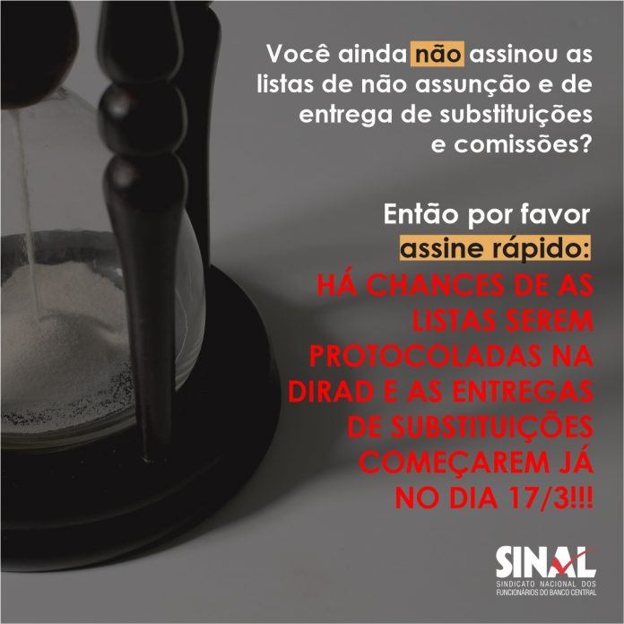 O momento de lutar é agora!