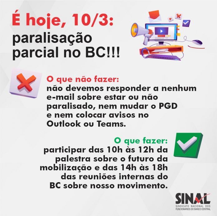Paralisação pela Reestruturação de Carreira e reajuste começa às 10h; participe