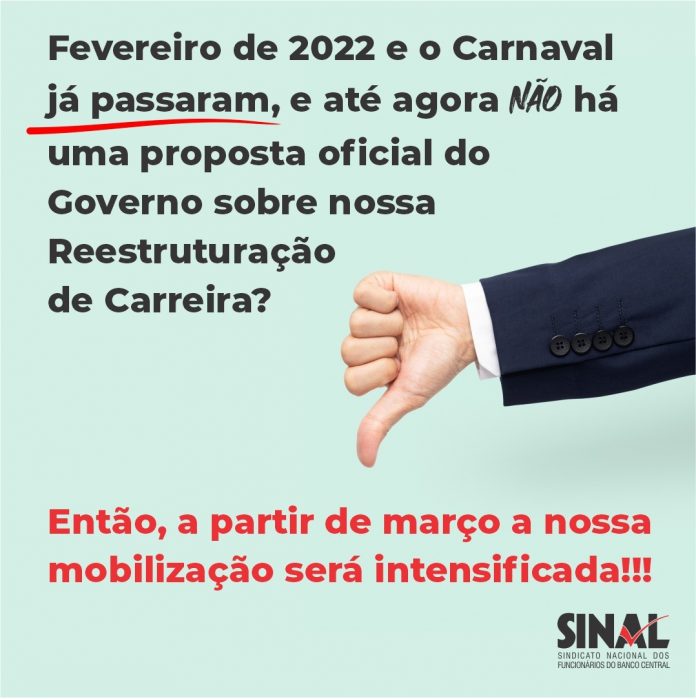 Reajuste: o tempo está acabando; é hora, portanto, de intensificar a luta