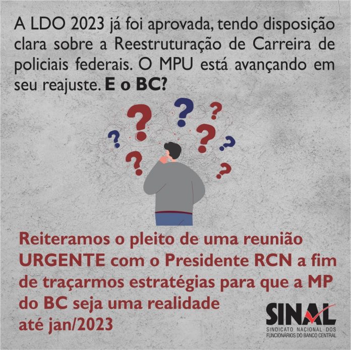 À Dirad, SINAL reafirmará necessidade de ação incisiva em prol da pauta reivindicatória da categoria