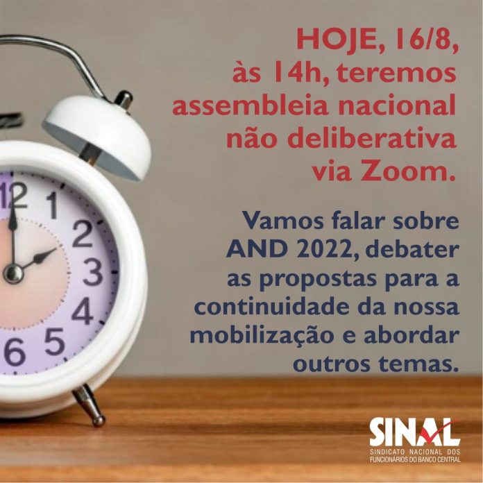 AGN logo mais, às 14h, debaterá mobilização da categoria e AND 2022