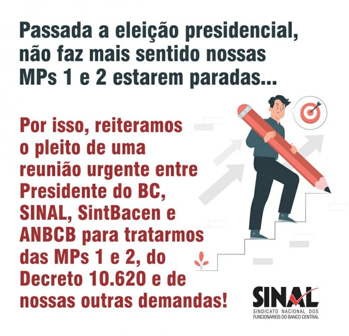 SINAL reitera demanda por audiência com Roberto Campos Neto