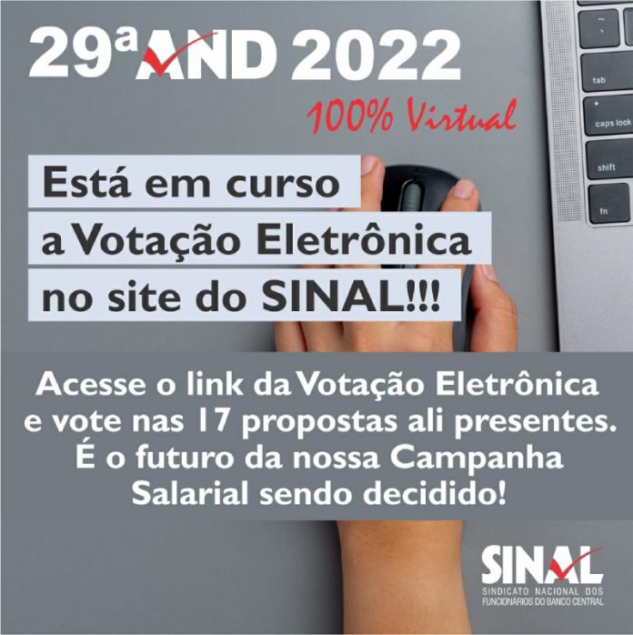 Votação eletrônica da pauta reivindicatória segue aberta; participe!