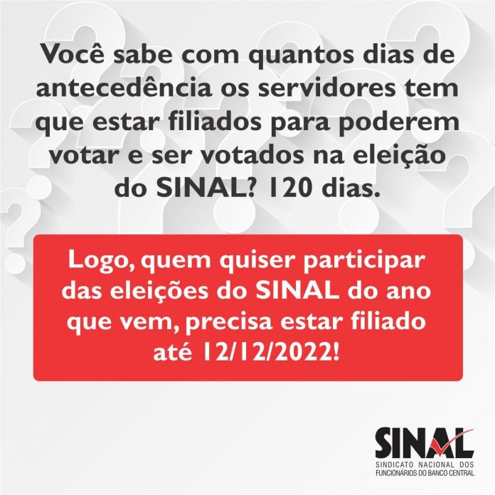 Filie-se e esteja apto a participar do processo eleitoral do Sindicato