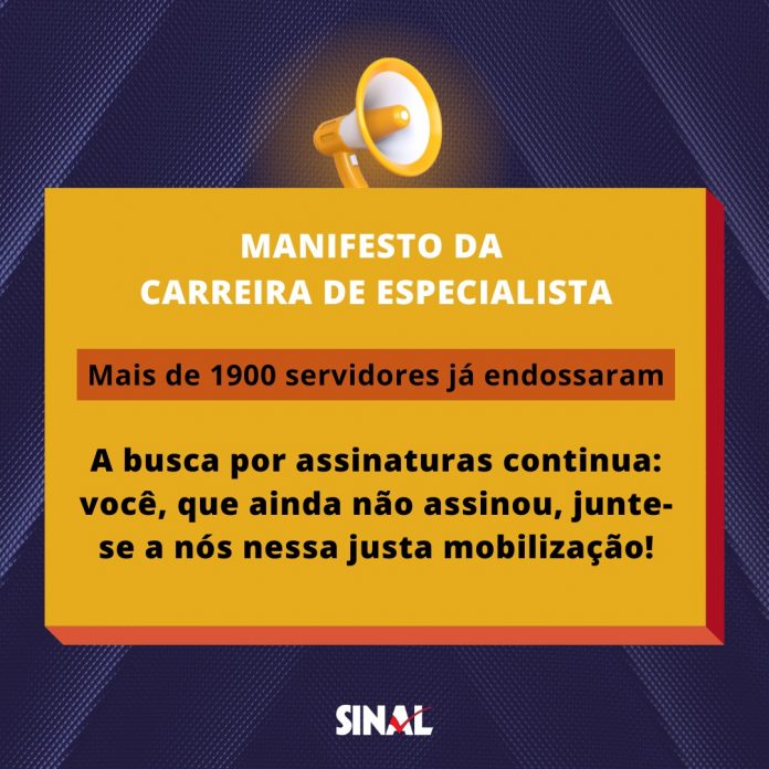 Manifesto: adesão cresce e evidencia insatisfação da carreira; endosse também