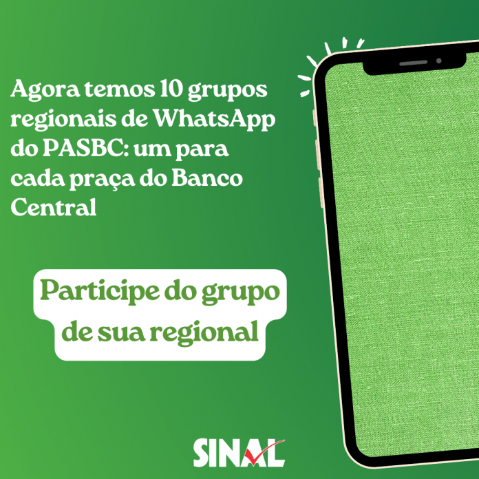 Convite: participe dos grupos regionais de WhatsApp sobre o PASBC