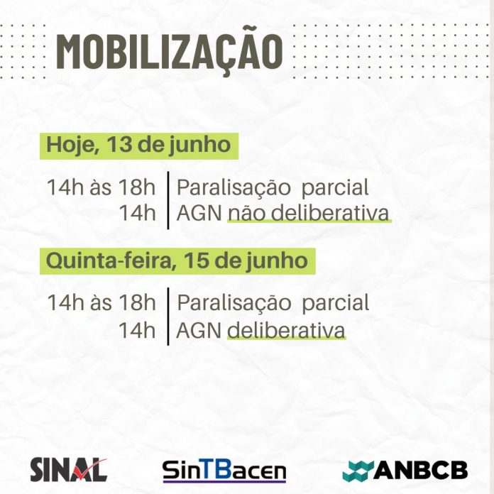 É hoje: paralisação parcial e AGN não deliberativa; participe!