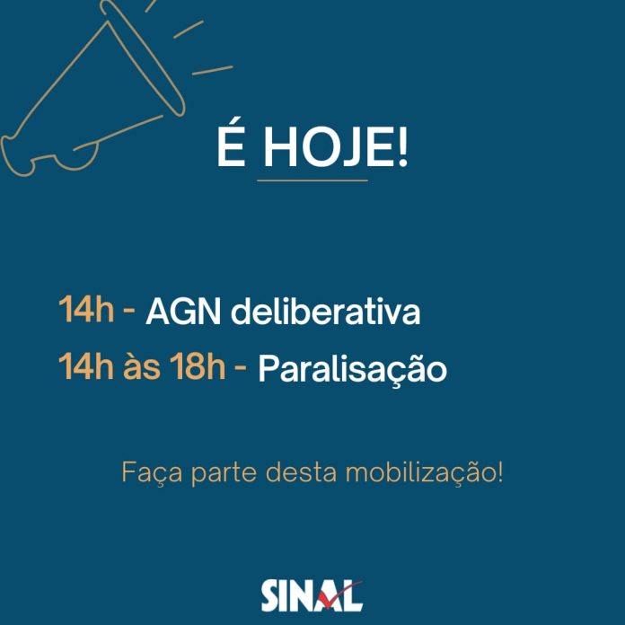 Hoje é dia de mobilização: participe da paralisação e da AGN deliberativa