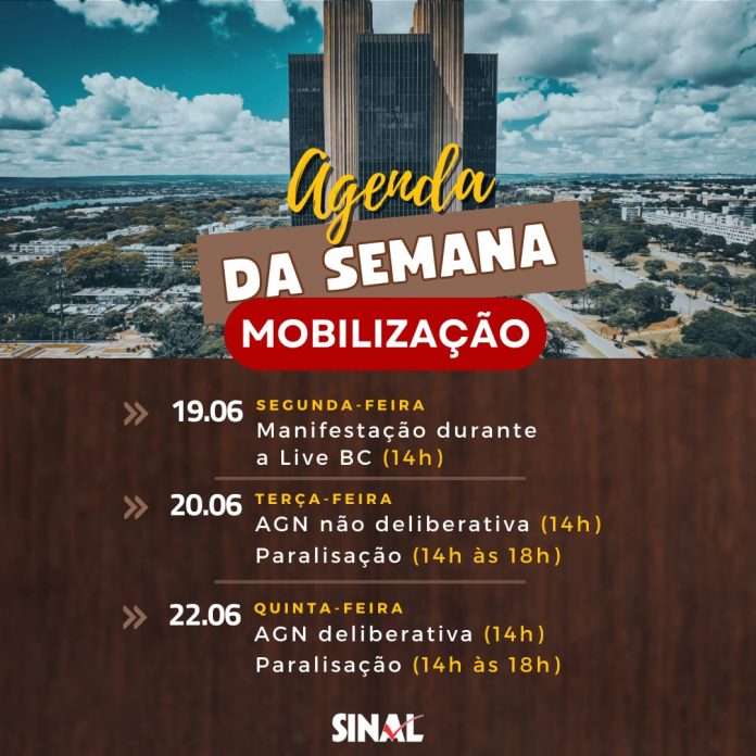 Reestruturação de carreira: agenda de protestos da semana começa logo mais, às 14h