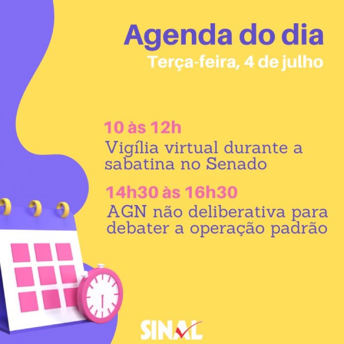 Mobilização: vigília virtual e AGN não deliberativa na agenda do dia