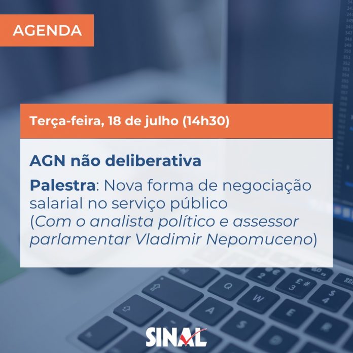Agenda: AGN e palestra virtual nesta terça-feira, 18, a partir das 14h30