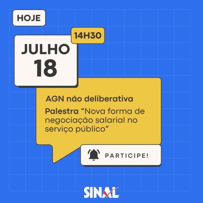 Hoje é dia de AGN não deliberativa; participe!