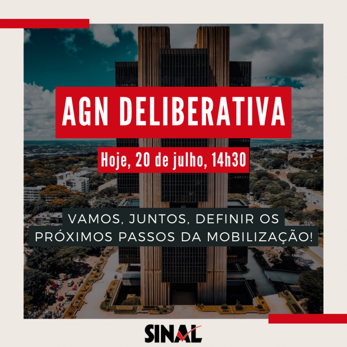 AGN deliberativa começa às 14h30; participe e ajude a definir os rumos da mobilização