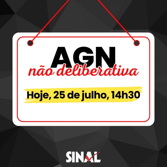 AGN não deliberativa começa às 14h30; participe!