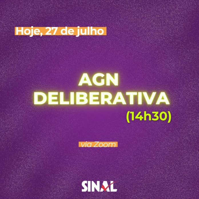Vamos definir os próximos passos da mobilização? AGN começa às 14h30