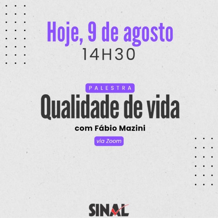 Palestra logo mais, às 14h30; dá continuidade à agenda da semana