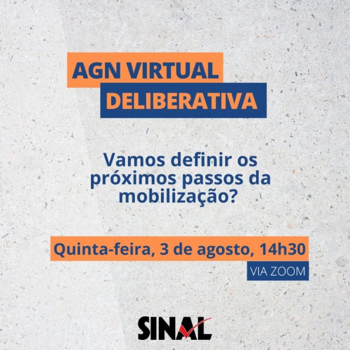 Participe da AGN desta quinta-feira e ajude a definir os próximos passos da mobilização