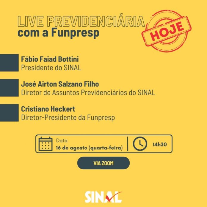 Participe de nossa live previdenciária; evento virtual começa às 14h30