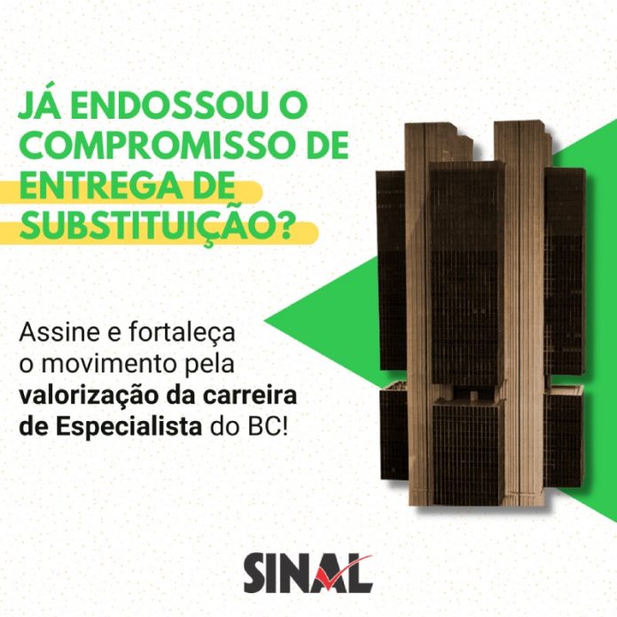 Compromisso de entrega de substituição é mais uma ferramenta de luta; endosse