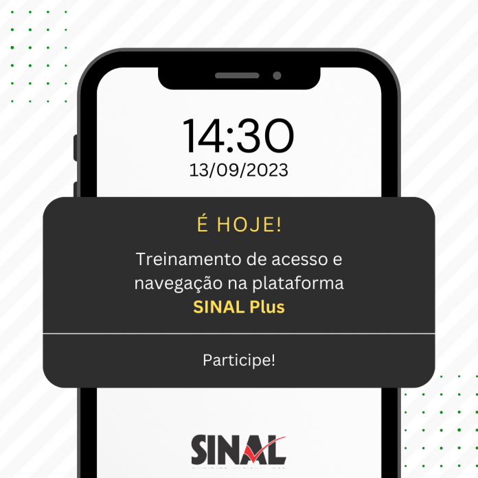 SINAL Plus: Sindicato promove treinamento sobre a plataforma logo mais, às 14h30