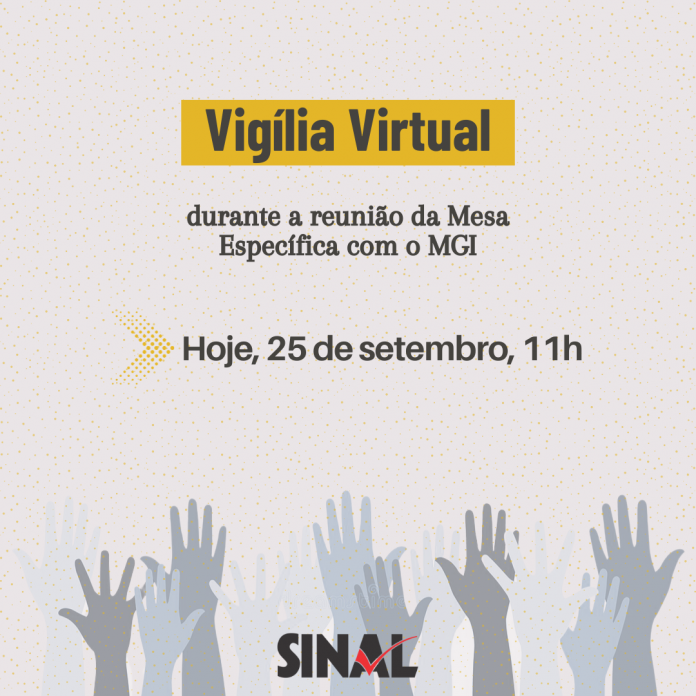 Vigília virtual começa às 11h; participe!