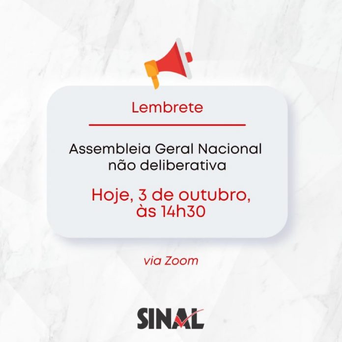 AGN não deliberativa começa às 14h30