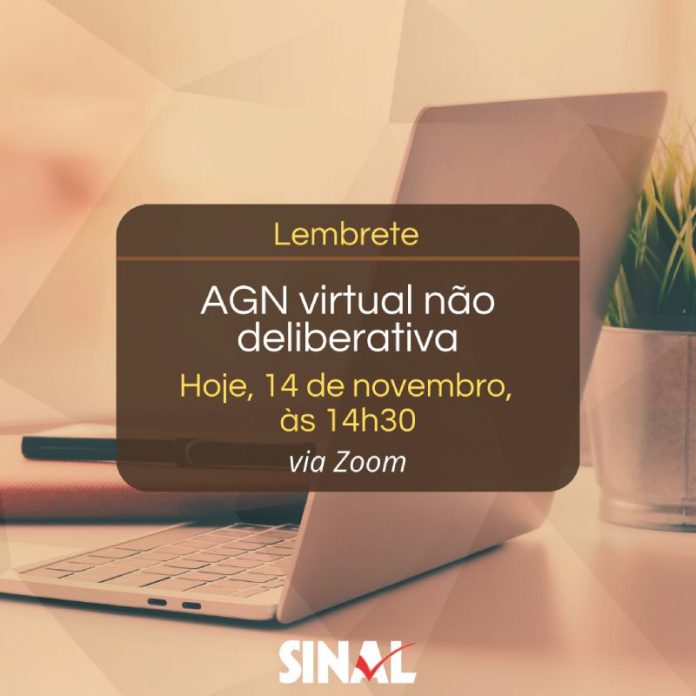 AGN virtual não deliberativa começa às 14h30