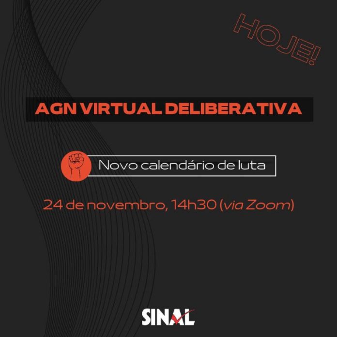 AGN deliberativa logo mais, às 14h30, discutirá e indicará continuidade da mobilização