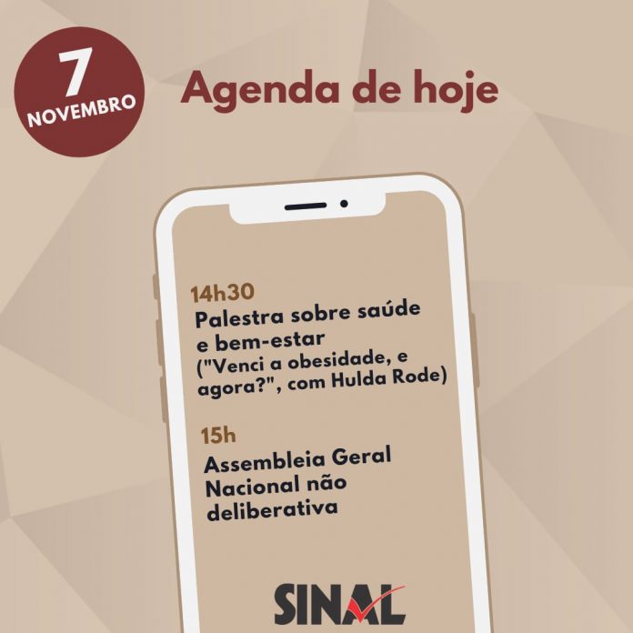 Palestra e AGN não deliberativa; atividades de hoje começam às 14h30