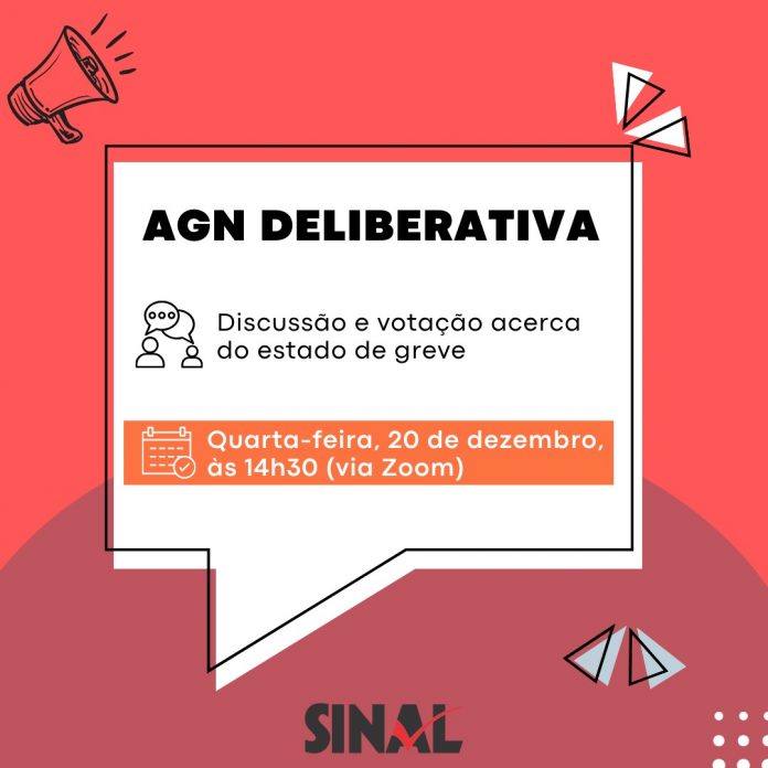 AGN nesta quarta-feira, 20, decidirá sobre estado de greve