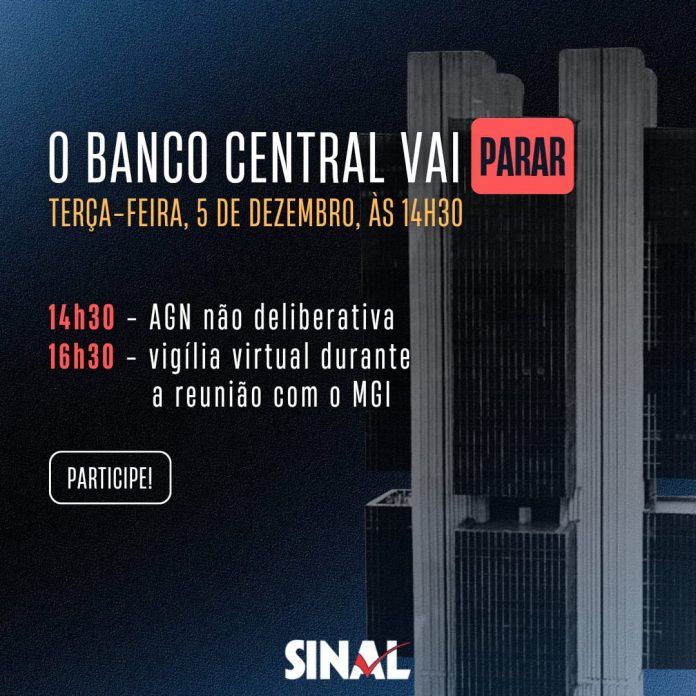Reunião com o MGI e mobilização virtual na agenda desta terça-feira, 5 de dezembro