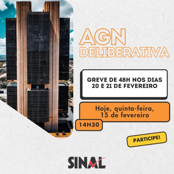 AGN logo mais, às 14h30. Vamos debater e deliberar sobre o recrudescimento da mobilização?