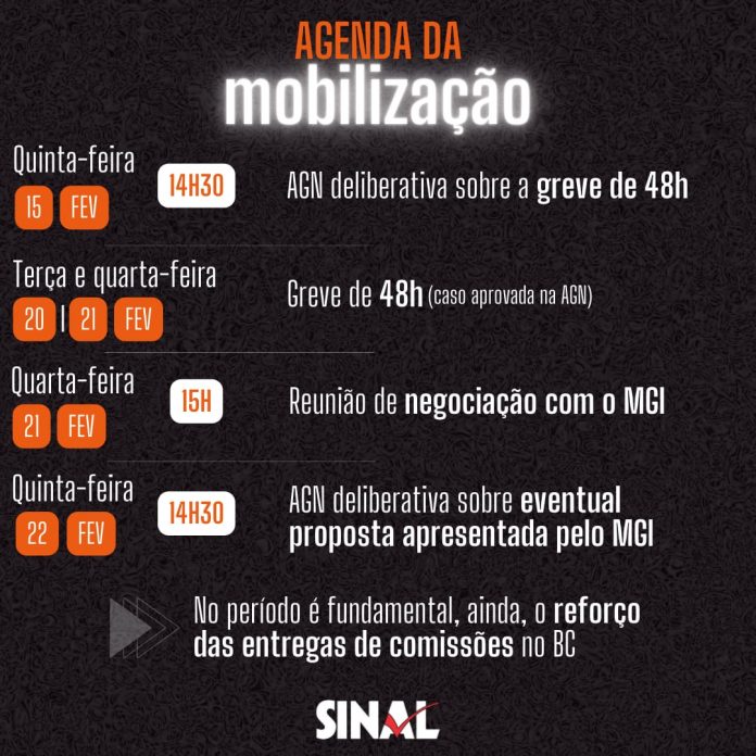 AGN nesta quinta-feira, 15, deliberará sobre greve de 48h; participe!