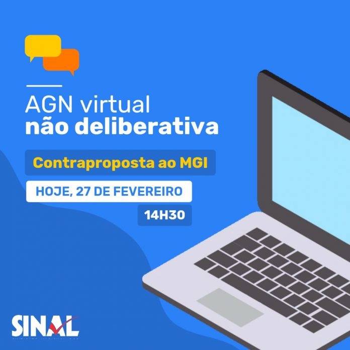 AGN logo mais, às 14h30, abrirá discussões da semana sobre a contraproposta ao MGI