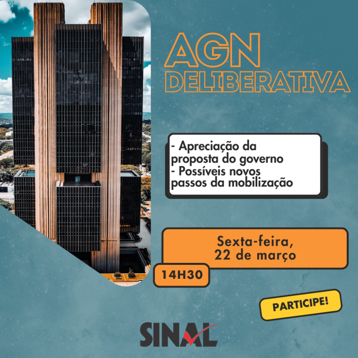 AGN deliberativa: proposta do governo e mobilização estarão em pauta nesta sexta-feira, 22