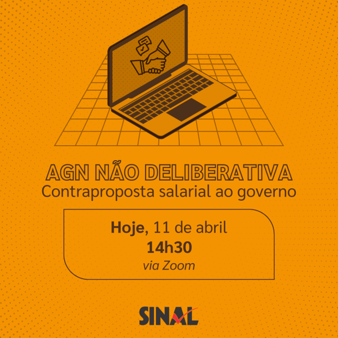 AGN não deliberativa sobre contraproposta ao MGI começa às 14h30; compareça