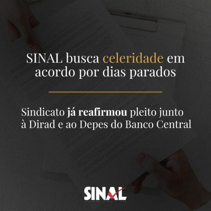 Sindicato busca desfecho célere à negociação de dias parados