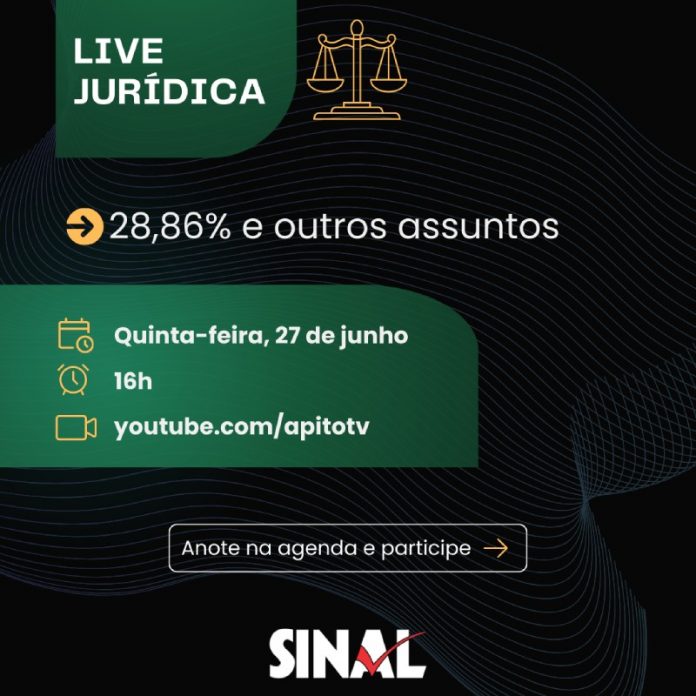 SINAL realizará nova live jurídica em 27 de junho