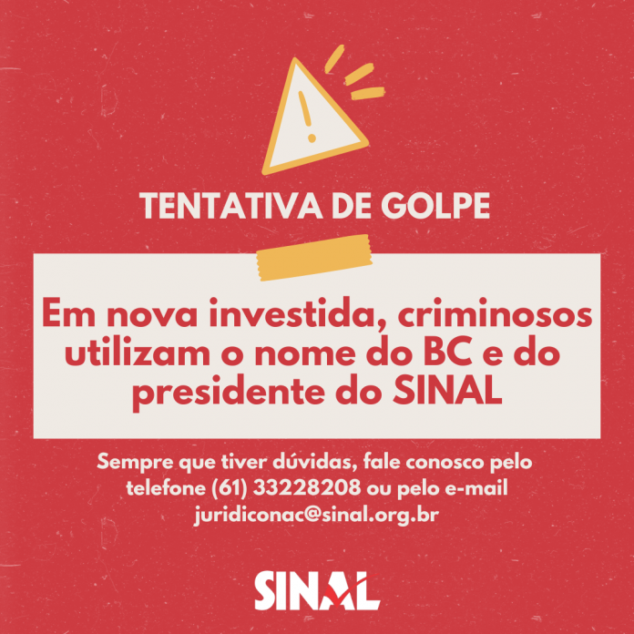 Nova tentativa de golpe utiliza o nome do BC