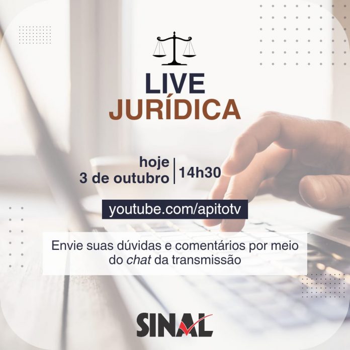 Live jurídica começa às 14h30