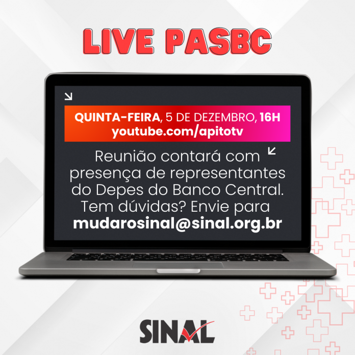 Participe da live sobre o PASBC nesta quinta-feira, às 16h