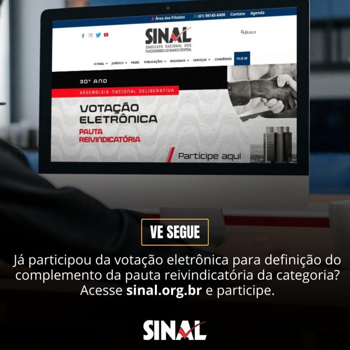 Pauta reivindicatória: votação eletrônica termina na próxima segunda-feira, 17