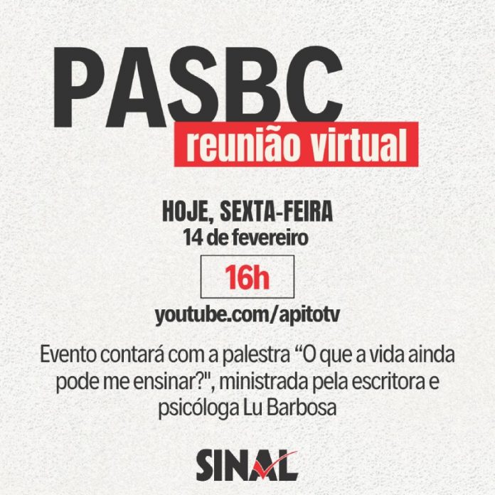 Hoje é dia de live sobre o PASBC